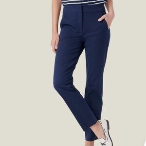 J. Crew Remi Bi-Stretch Cotton Pant size 2. Color Navy.
